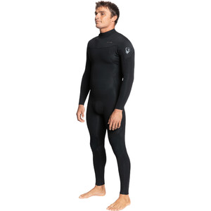 2022 Quiksilver Hommes Everyday Sessions 3/2mm Back Zip GBS Combinaison Noprne EQYW103124 - Black